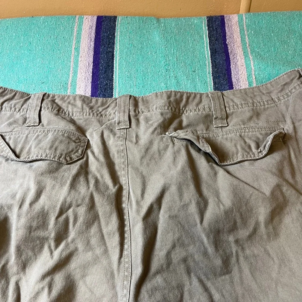 Lee Cargo Shorts Mens 40 Khaki Tan Dungarees Cotton Utility Workwear Hiking